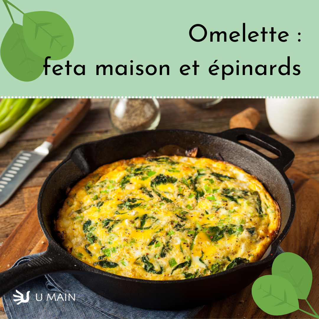 Recette : Omelette Feta Maison et Épinards